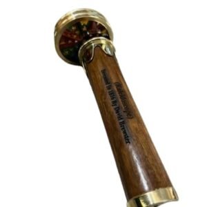 9 INCHES Nautical Brass Handmade Kaleidoscope a Vintage Reproduction Gift for Childrens and Adult A Produc