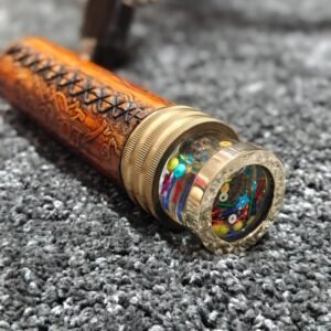 Handcrafted Brass Kaleidoscope | 6" Vintage Optical Toy | Steampunk Decor | Unique Gift for Kids & Collectors | Mindful Sensory Toy gifts