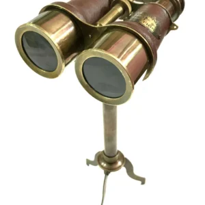 Table Top Decor Nautical Sailor Binocular Telescope with Brass Stand Vintage 10X