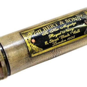 Handmade Brass Kaleidoscope with Wooden Box Vintage Look Antique Finish