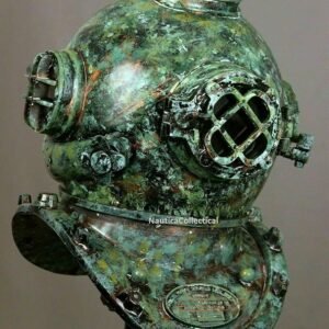 US Navy Mark V Antique Scuba Diving helmet with Clock Mini Divers Helmet gift