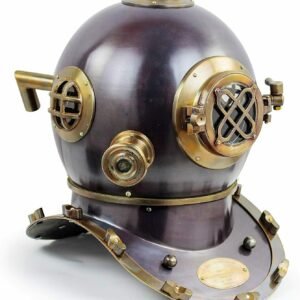 Table Clock Nautical Scuba Deep Sea US Navy Mark V Divers Diving Helmet Gift