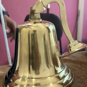Large Nautical Ship's Boat Bell 11" Solid Brass Marine Maritime Wall Decor GIFT