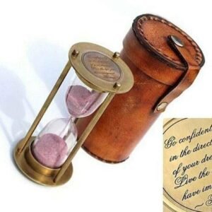 Sand Timer Hourglass Brass Nautical Maritime Hour Glass Vintage Sand Clock Gift