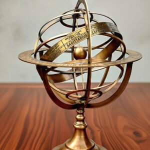 Antique Brass Armillary 18" Globe Vintage Astrolabe Sphere Maritime Brass gift
