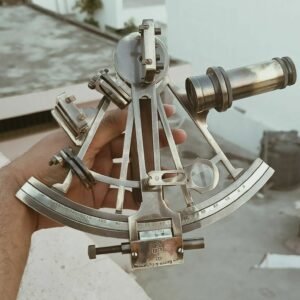 Nautical Sextant Handmade Gift Article - Re8" Brass Nautical Antique Marine Navigational Astrolabe Instrument Sextant Gift