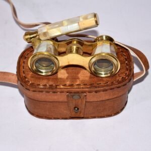 "Authentic Antique Marine Brass Telescope - 3" with Box: Ideal for Pirate Enthusiasts"