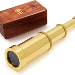 "Victorian Vintage Maritime 6'' Nautical Antique Brass Spyglass Telescope"