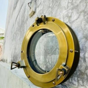Antique Brass 12" Window Porthole Canal Boat Ship Window Porthole Home Décor New