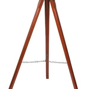 Nautical Table Lamp Spotlight Wooden Tripod Stand Searchlight Room Stand Light