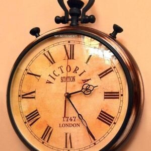 Wooden Handmade Vintage Style Wall Clock for Home Décor Office Christmas Gift