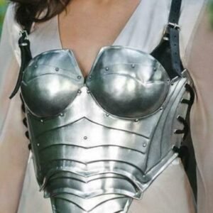 Girl Breast plate Medieval Spartan Muscle Costume Cuirass Jacket Roman ga Knight