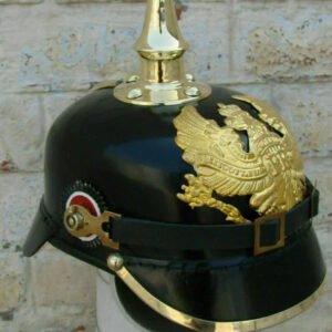 Collectible German Prussian Pickelhaube Helmet – WWI/WWII Militaria Armor