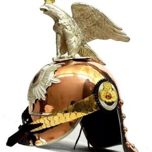 Imperial Prussian Copper Helmet German Officer Pickelhaube Eagle Helmet Gift