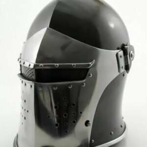 Medieval Templar Crusader Barbuta Helmet - Knight's Decorative Armor and Gift