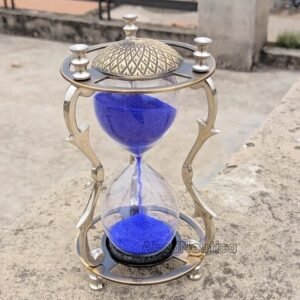Vintage Brass Royal Hour Glass Antique Sand Clock Gift Sand Timer Desk Déco